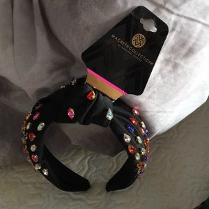 Macbeth Collection Sapphire Shaped Multi-Color Crystals Headband